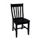 International Concepts 36 in. Solid Wood Round Extension Dining Table with 2 Chairs in Distressed Oak/Black K42-36RXT-23-C46-612 - alternate 2
